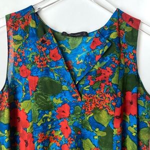 Zara  Basic Vibrant Floral Dress SZ: M